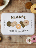 No Ordinary Gift personalised biscuit tin custom text 20cm - British product