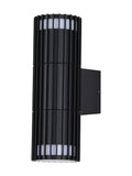 Searchlight black outdoor wall light 21cm, UK version
