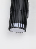 Searchlight black outdoor wall light 21cm, UK version