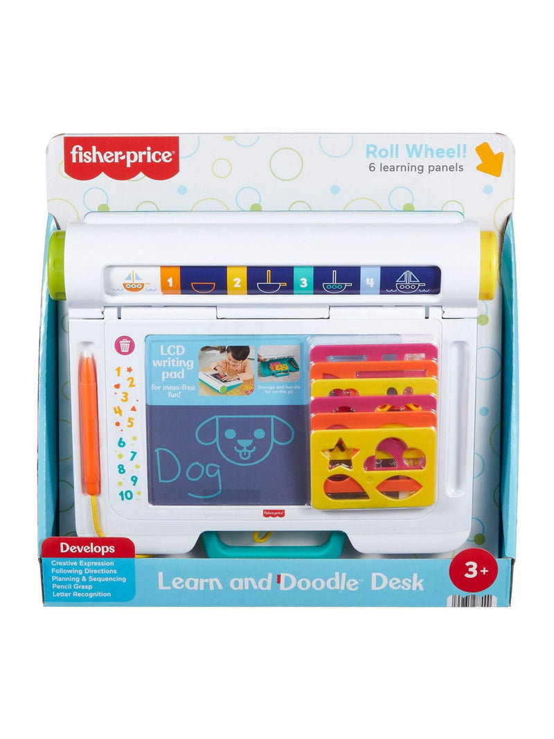 Fisher-Price Learn & Doodle Desk drawing board with stencils - British product
