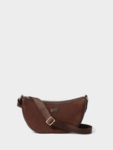 Next Osprey London The Mocha Sling Bag Brown Suede Crossbody Bag 17x31x9cm- Buy online at McGrocer