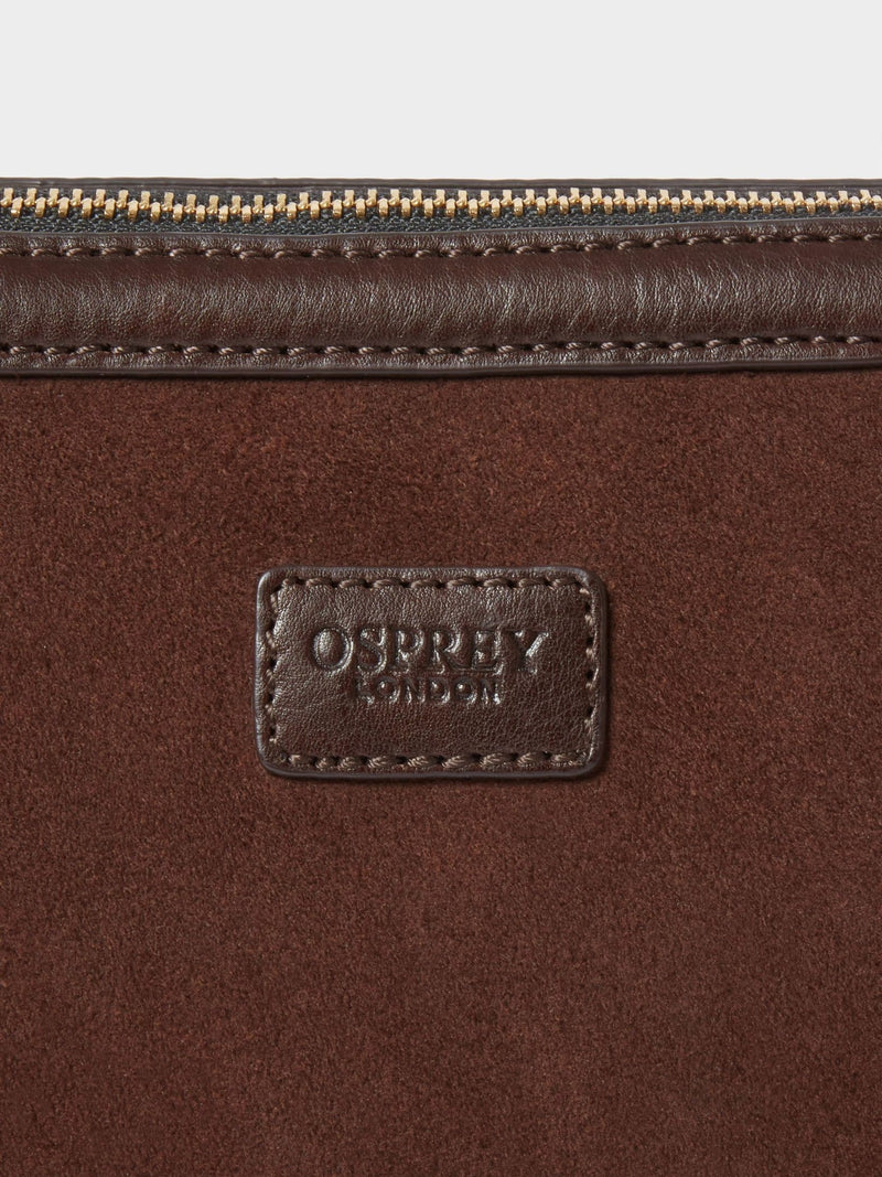 Osprey London Mocha suede sling bag, UK version