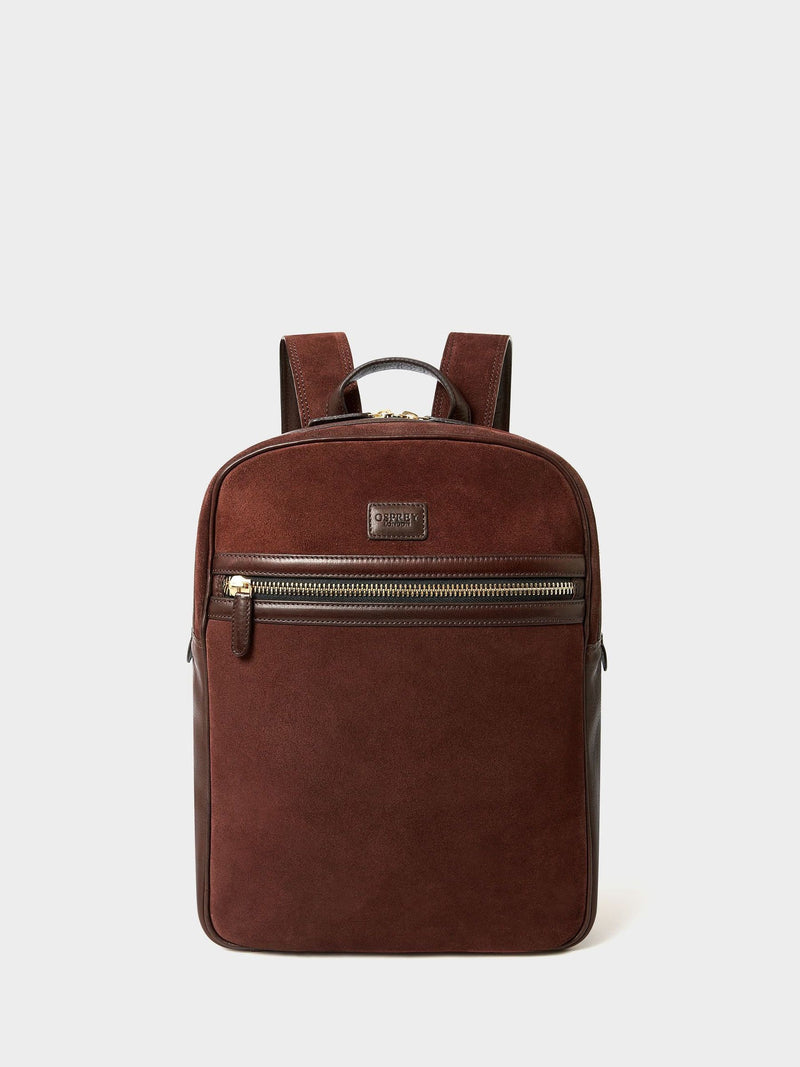 Osprey London The Mocha brown suede backpack, imported from the UK