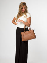Next Pure Luxuries London Brown Aysgarth Leather Handbag- Buy online at McGrocer