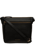 Pure Luxuries London black Harford leather cross-body bag, UK version