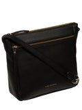 Pure Luxuries London black Harford leather cross-body bag, UK version