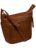 Pure Luxuries London brown leather Wittering shoulder bag - British product