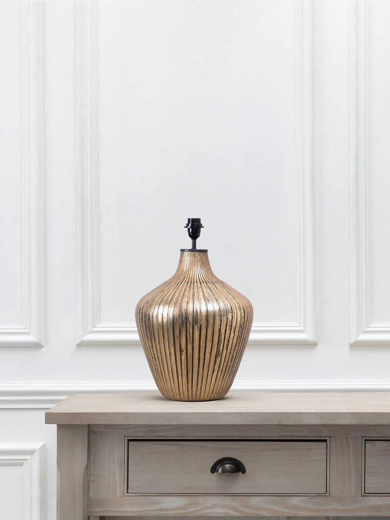 Voyage Maison Zelena glass table lamp base 52cm, imported from the UK