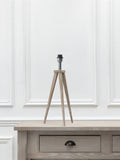 Voyage Maison Grey Aratus wooden table lamp base 61cm - British product