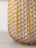 Voyage Maison table lamp base gold whitewash 40cm, imported from the UK