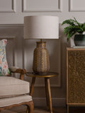 Voyage Maison table lamp base gold whitewash 40cm, imported from the UK