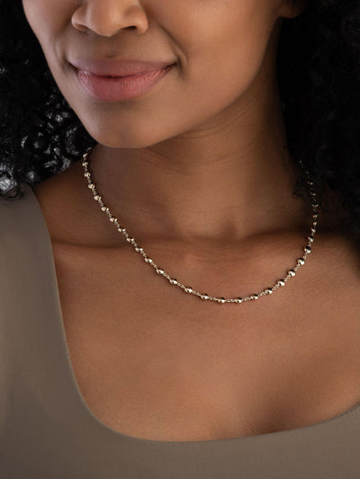 Next Beaverbrooks Gold 9ct Bead Necklace 43cm- Buy online at McGrocer
