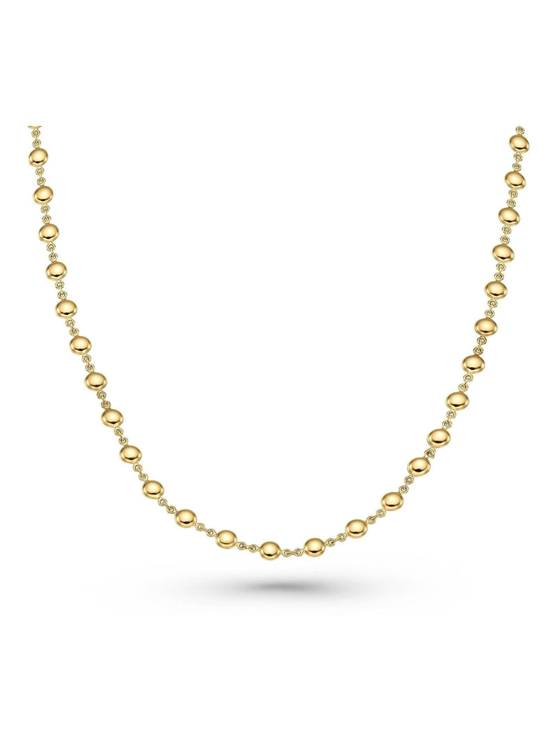 Beaverbrooks 9ct gold bead necklace - British product