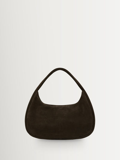 Next St Agni Brown Suede Large Bon Bon Shoulder Bag- Buy online at McGrocer