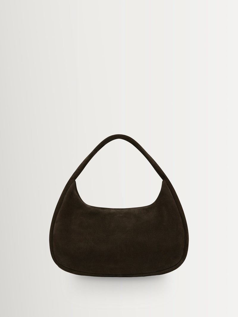 St Agni Bon Bon bag brown suede large (British brand)