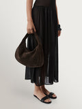 St Agni Bon Bon bag brown suede large (British brand)
