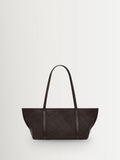 St Agni tote bag brown woven slim bateau - British product