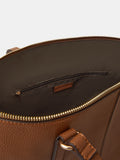 Accessorize brown plain tote bag with zip fastening, UK version