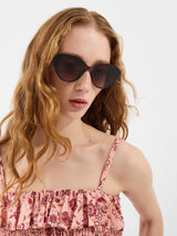 Next Accessorize Purple Oval Cat Eye Sunglasses- Buy online at McGrocer