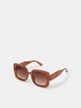 Next Accessorize Brown Retro Oversized Square Sunglasses- Buy online at McGrocer