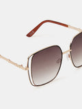 Accessorize gold large cut out square sunglasses, imported from the UK