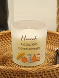 PMC personalised autumn pumpkin candle jar, imported from the UK