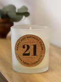 PMC personalisable birthday candle jar, UK version