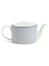 Next Wedgwood White Gio Pinstripe Fine Bone China Teapot 940ml- Buy online at McGrocer