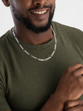 Beaverbrooks Silver Figaro necklace 50cm - British product