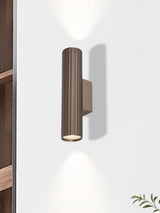 Next Searchlight Bronze Temp Fluted Up & Down Wall Light- Buy online at McGrocer