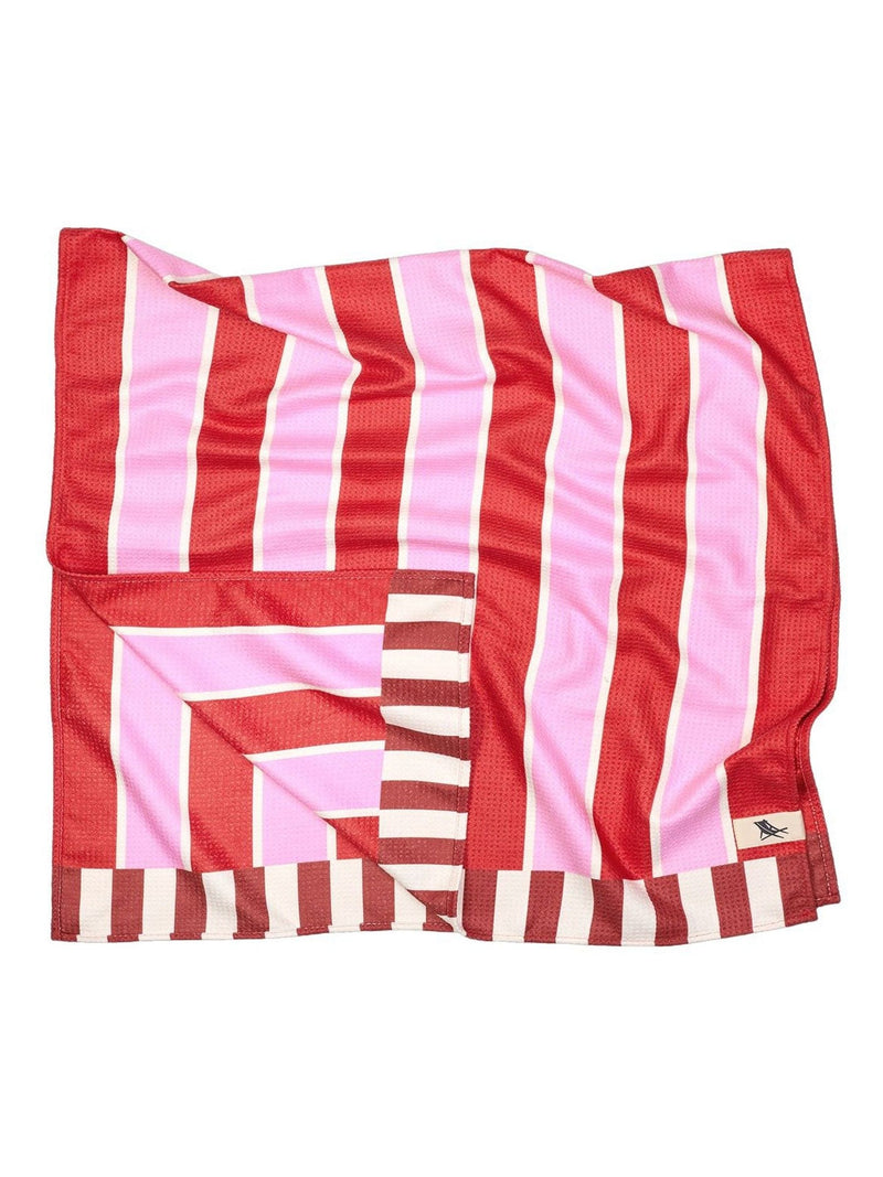 Dock & Bay Cherry Bomb bath towel (British brand)