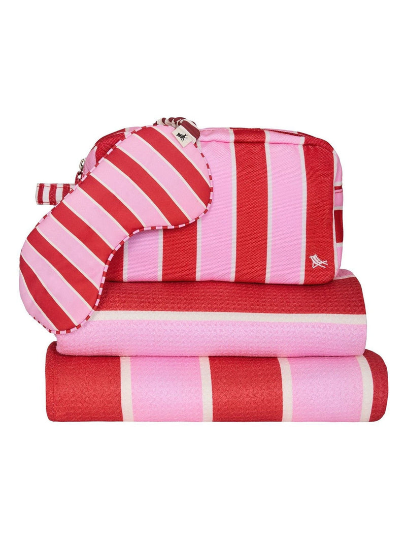 Dock & Bay Cherry Bomb bath towel (British brand)