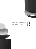 simplehuman white 6 litre semi-round bathroom pedal bin - British product
