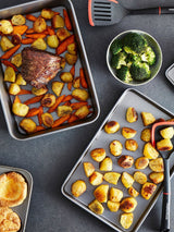 Next Morphy Richards Silver Grey Oven Tray and Roasting Tin Set- Buy online at McGrocer