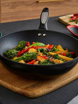 Next Morphy Richards Graphite Forged Aluminium Wok, 28cm- Buy online at McGrocer