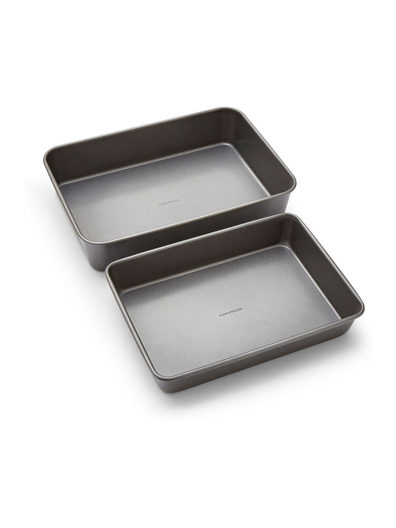 Morphy Richards silver grey roasting tin set of 2 (British brand)