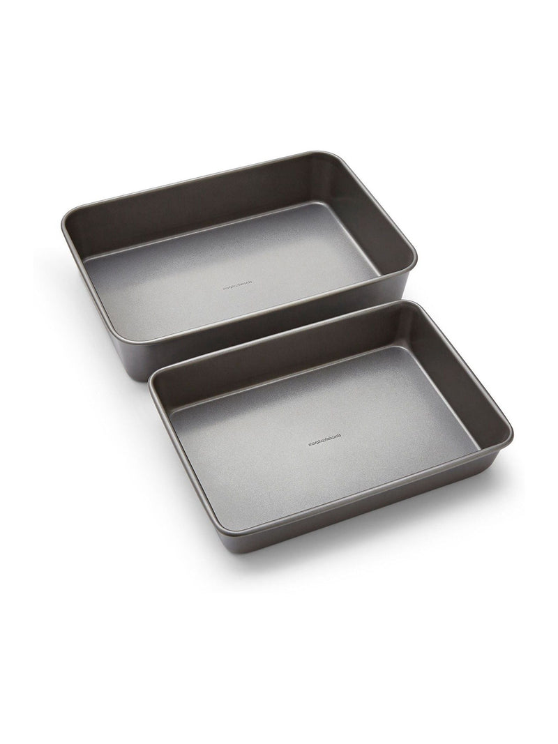 Morphy Richards silver grey roasting tin set of 2 (British brand)