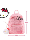 Hello Kitty backpack with 3D ears and bow, imported from the UK