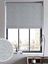 Next Blue Floral Chenille Made to Measure Roman Blind- Buy online at McGrocer