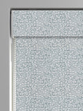Blue floral chenille roman blind made to measure, imported from the UK