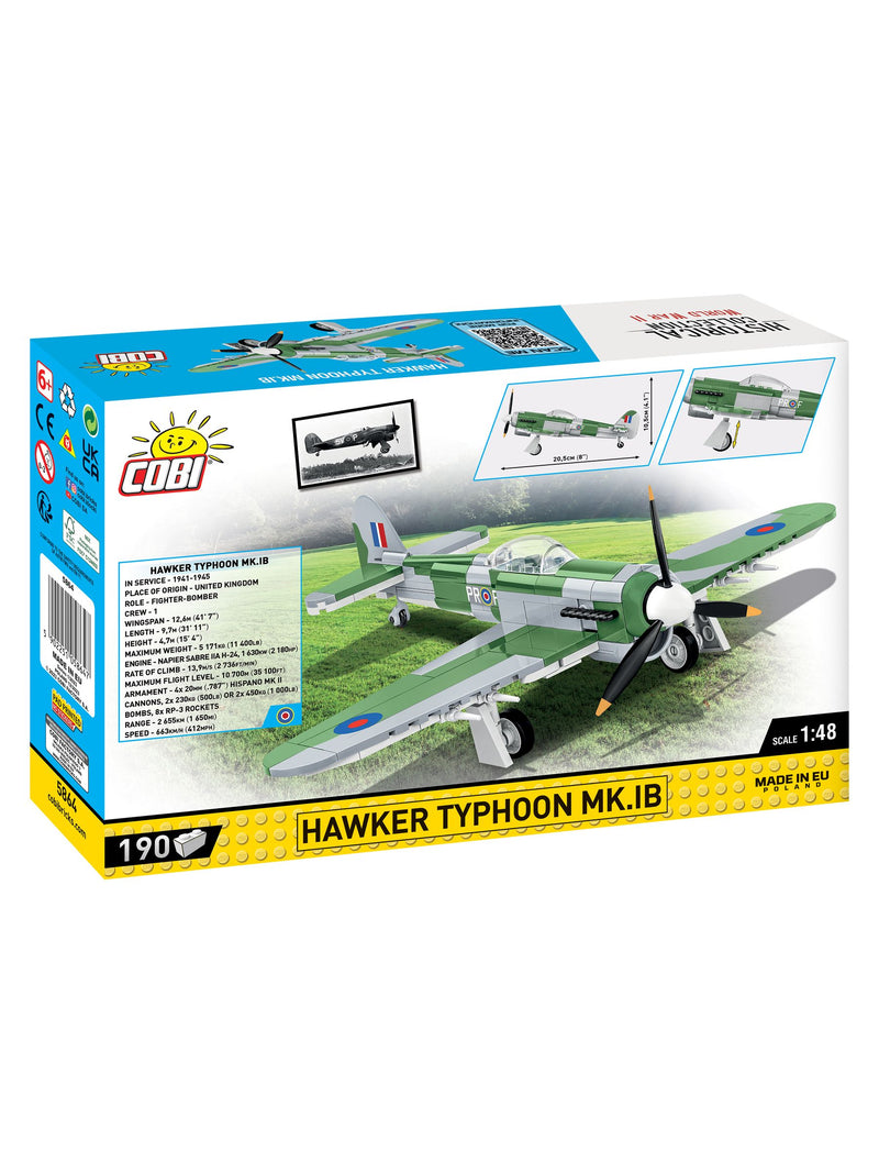 Cobi Hawker Typhoon 1:48 scale model (British brand)