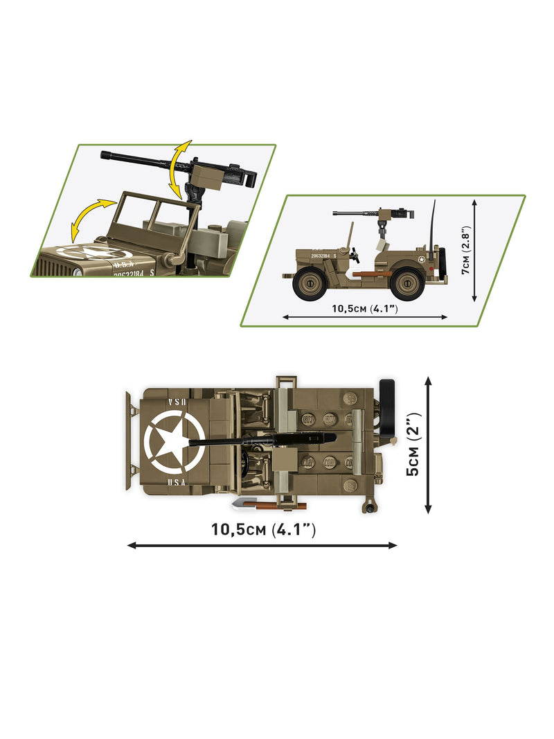 Cobi Willys MB Jeep model 132 pieces, imported from the UK