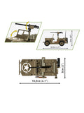 Cobi Willys MB Jeep model 132 pieces, imported from the UK
