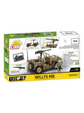 Cobi Willys MB Jeep model 132 pieces, imported from the UK