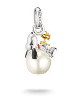 Next Thomas Sabo Peanuts Snoopy and Woodstock Santa Pearl Charm Necklace- Buy online at McGrocer