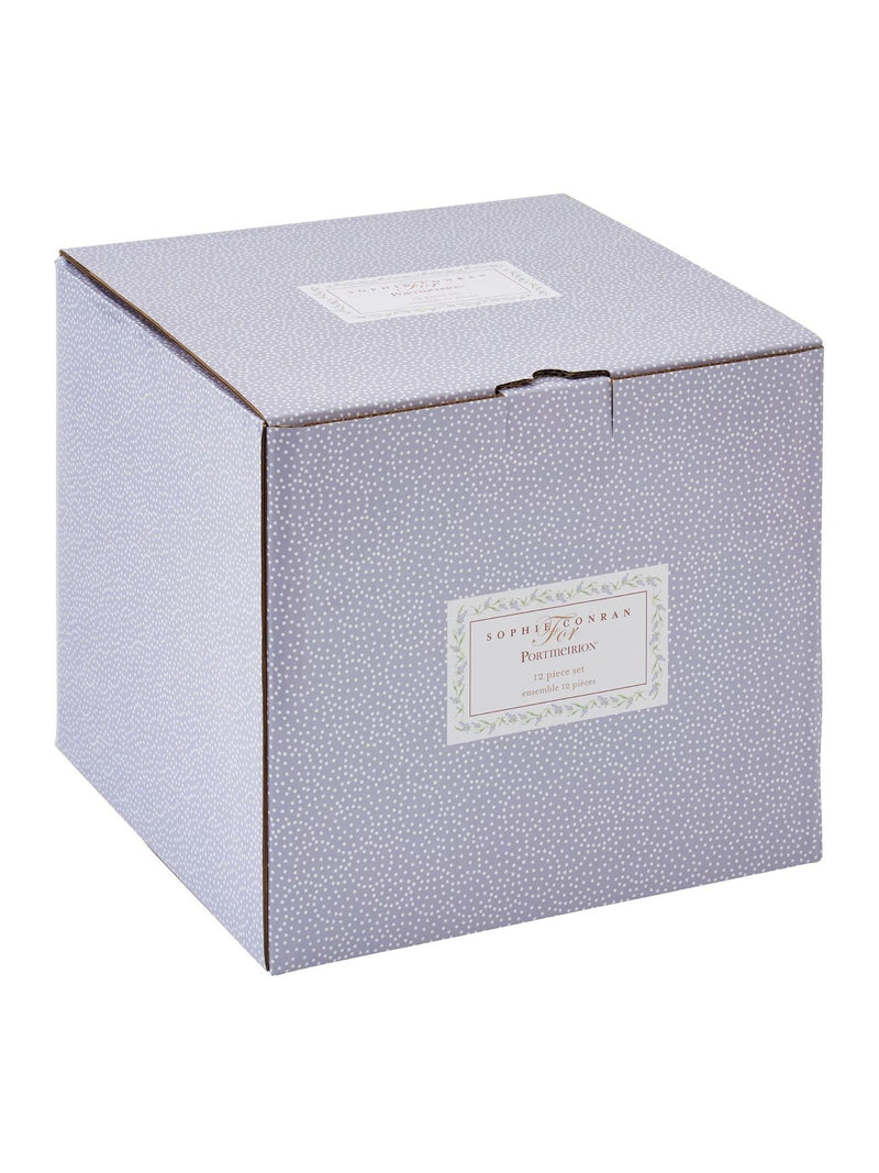 Sophie Conran Lavandula dinner set 12-piece, imported from the UK