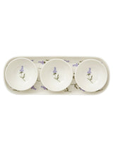 Next Sophie Conran for Portmeirion White Lavandula 3 Bowl and Tray Set- Buy online at McGrocer