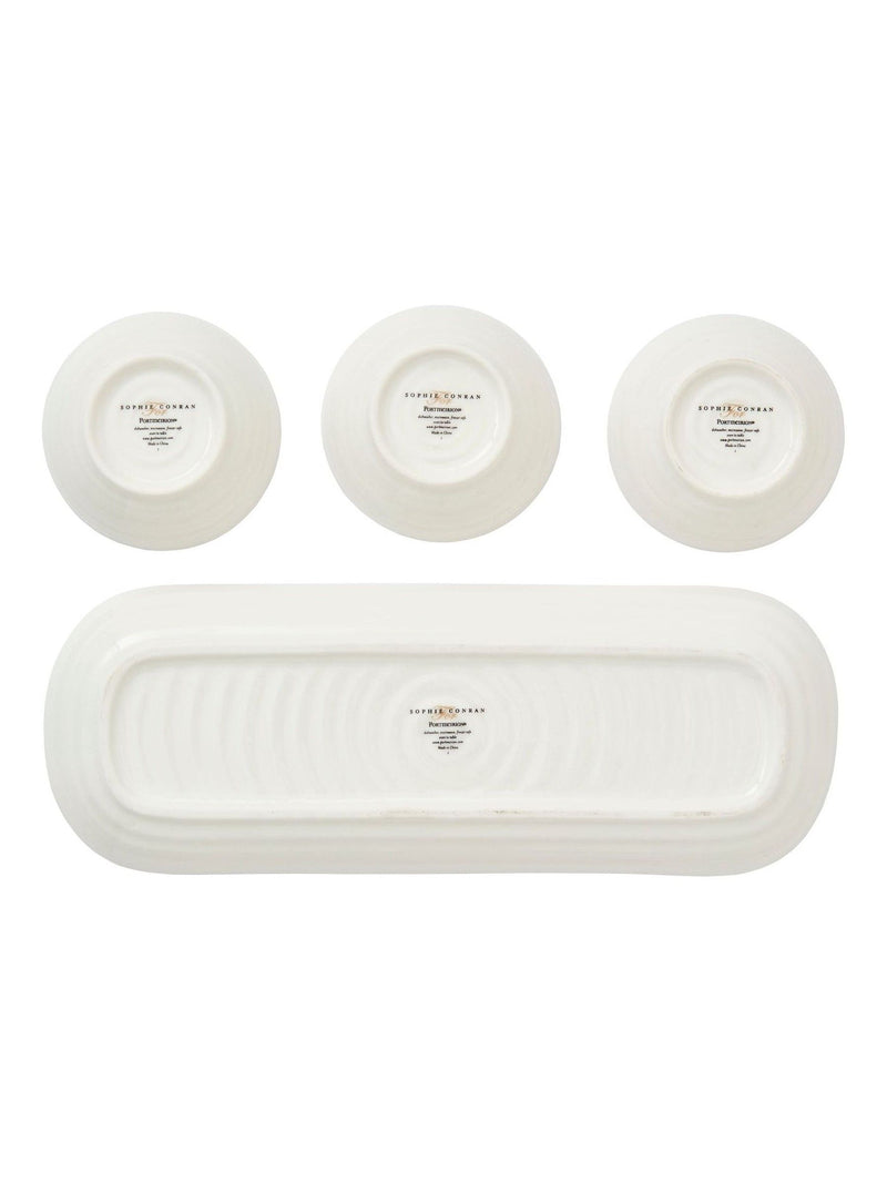 Sophie Conran white Lavandula porcelain bowl and tray set (British brand)