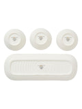 Sophie Conran white Lavandula porcelain bowl and tray set (British brand)