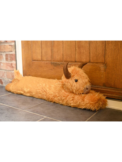 Next Country Living Brown Highland Cow Draught Excluder- Buy online at McGrocer
